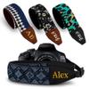 Art Tribute Custom Black Regal Camera Strap - Add Your Text and We Make It Especially For You Get Your Own Personalized Stocking Stuffer & Christmas Gift Camera Strap, No Shipping Cost! view 1