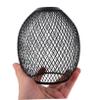 QUMIIRITY Hollow Metal Drum Lampshade Replacement Elegant Iron Wire Light Cover for Ceiling Lights Pendant Lamps Home Black Design view 2