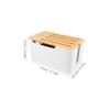 MERRYHAPY Desktop Box Lid Cord Organizer for and Cables Storage for Prevents Wire Entanglement Capacity Design view 2