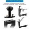 DIVJINGHAO Aluminum Alloy Diving Handle Tray Bracket Underwater Video Light Stabilizer Tray Dual Handheld Grip for Underwater Camera Housing (Black) view 2