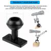 DIVJINGHAO Aluminum Alloy Diving Handle Tray Bracket Underwater Video Light Stabilizer Tray Dual Handheld Grip for Underwater Camera Housing (Black) view 4