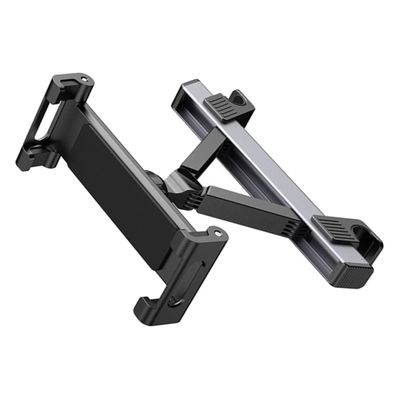 BRIGHTFUFU Car Headrest Tablet Mount Adjustable Backseat Tablet Holder for Phones Rotation Non-Slip Design Easy Installation Compatible Devices