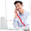 MERRYHAPY 2pcs Analog Phone Cords Coiled Telephone Receiver Cord Easy to Adjust and Elegant view 4