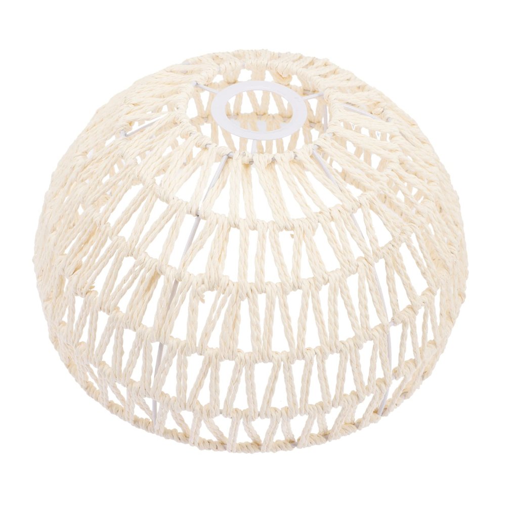 Levemolo Rattan Lamp Shade Replacement for Chandeliers and Pendant Lights Handcrafted Indoor Light Cover for Living Room Bedroom and Corridors Easy to Install and Design