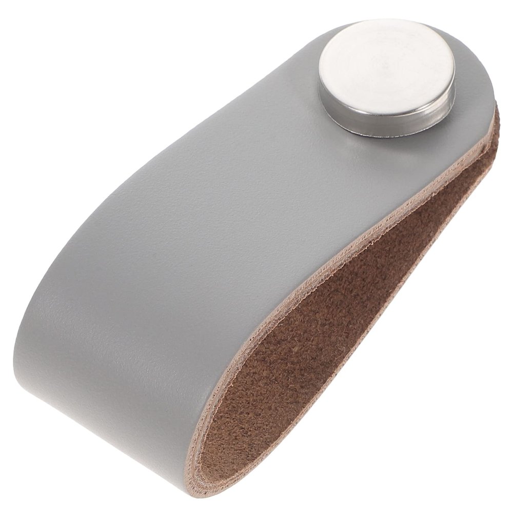 Levemolo Modern Style Leather Pull Handles Replacement for Cabinet Dresser Wardrobe