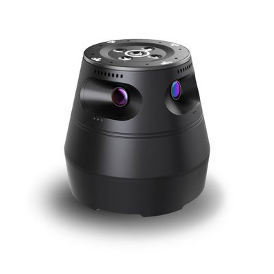 Meeteasy 360 Conference Camera, Immersive Video Conference Experience, Both Overall and Speakers Close-up View, Conference Room Webcam 1080P for Small/Mid-Size Rooms, Micro SD Slot Equipped