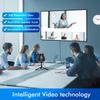 Meeteasy 360 Conference Camera, Immersive Video Conference Experience, Both Overall and Speakers Close-up View, Conference Room Webcam 1080P for Small/Mid-Size Rooms, Micro SD Slot Equipped view 2