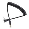 2.5mm - Male Flash PC Sync Cable Cord, Extension Coiled Wire with Screw Lock view 1