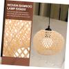 QUMIIRITY Handmade Bamboo Lampshade Decorative Lantern Rustic Lamp Cover Easy Install Multi-purpose Lighting view 3