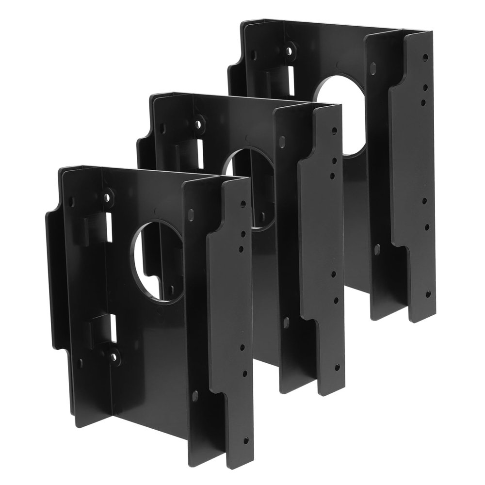 DirectNine Basics 3pcs Hard Drive Mounting Bracket Kit Double Slot Internal Drive Bay for Ssd Easy Installation Sturdy Material Compatible with Desktop Cases