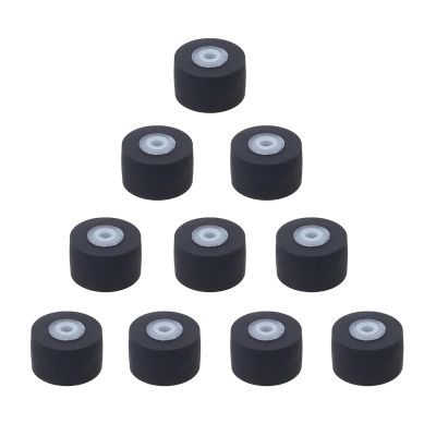 10Pcs Pressure Recorders Cassette Deck Pinch Roller Rubber Belt Pulley 10mm Diameter for Music Equipment
