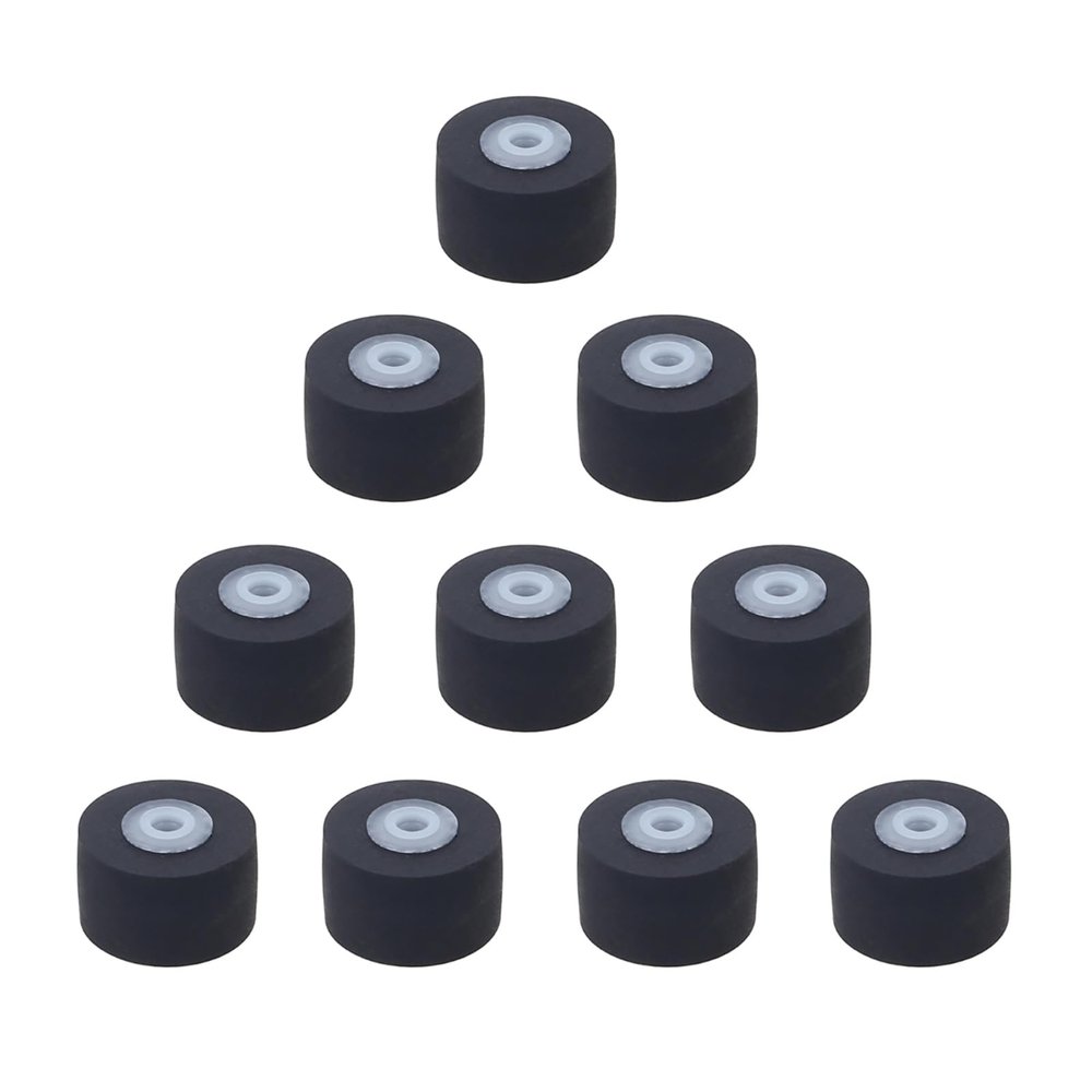 10Pcs Pressure Recorders Cassette Deck Pinch Roller Rubber Belt Pulley 10mm Diameter for Music Equipment