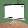 XAWSOP Projector Screen with Stand, 4:3/16:9 4K HD Wrinkle-Free Outdoor Indoor Foldable Movie Screen Portable Projector Screen, for Outdoor Indoor Home Theater Backyard Cinema Travel,84inch 16:9 view 1