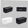 KONTONTY Plastic Wire Container Cable Storage Box for Home Office Easy Cable Management view 2