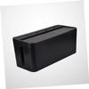 KONTONTY Plastic Wire Container Cable Storage Box for Home Office Easy Cable Management view 4
