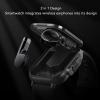 Diyeeni D8 Smart Watch with Earbuds, 2 in 1 BT Earphone & Watch, 2.01 Inch HD Touch Screen Smartwatch for Android for iOS, Support NFC, Answer Calls, Sports Modes, Alarm (Black Shell view 3