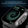 Diyeeni D8 Smart Watch with Earbuds, 2 in 1 BT Earphone & Watch, 2.01 Inch HD Touch Screen Smartwatch for Android for iOS, Support NFC, Answer Calls, Sports Modes, Alarm (Black Shell view 4