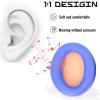 ACCIUK LifeQ10/ Q10 BT/Life 2 NEO Replacement Ear Cushions, Made of Protein Leather and Memory FoamCompatible with Anker Soundcore LifeQ10 / Q10BT Bluetooth Headphone Pads (Blue + Orange) view 2