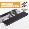 IWOWHERO 4pcs Modern Black Cabinet Pulls Sleek Invisible Design Door Handles for Kitchen Wardrobe Drawer Hardware Elevate Your view 4