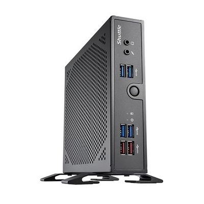 Shuttle XPC Slim Fanless DS50U Mini Barebone PC Intel U300 Raptor-Lake Processor Supports DDR5 SO-DIMM (Max. 64GB) Triple Display Support 12V or 19V DC (No Ram No HDD/SSD No OS Installed)