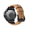 Quic kfit 26mm 22mm Genuine Leather Calfskin Strap Fit for Garmin Epix Pro 51mm 47mm Tactix 7 Pro/Fenix 7 Pro 7X Pro Enduro 2 Strap(Brown Black,26mm For Enduro 2) view 4
