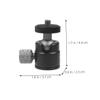 2pcs Aluminum Alloy Tripod Rotating Mount for Cameras and Projectors Lightweight and Angle for Optimal Viewing view 2