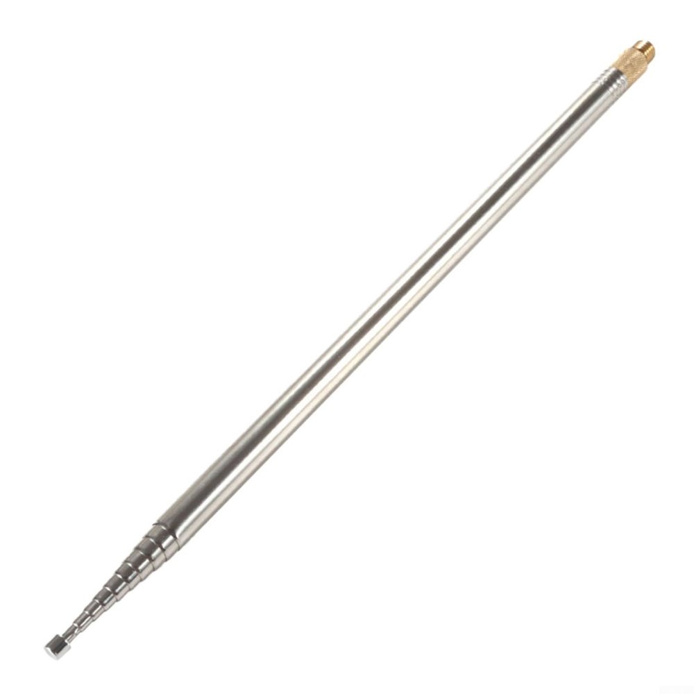 2.5M Stainless Steel Whip Antenna, Adjustable Telescopic Antenna for ELEMENTS, Portable Shortwave Radio Antenna for Home, Office, Radio Station(2PCS)