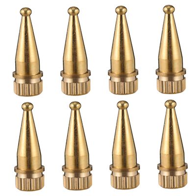 FELTECHELECTR 8pcs Speaker Copper Spikes Feet Pads for Improved Sound Quality and Floor Protection Shockproof Stand Base for Audio Equipment Random Full Copper Material