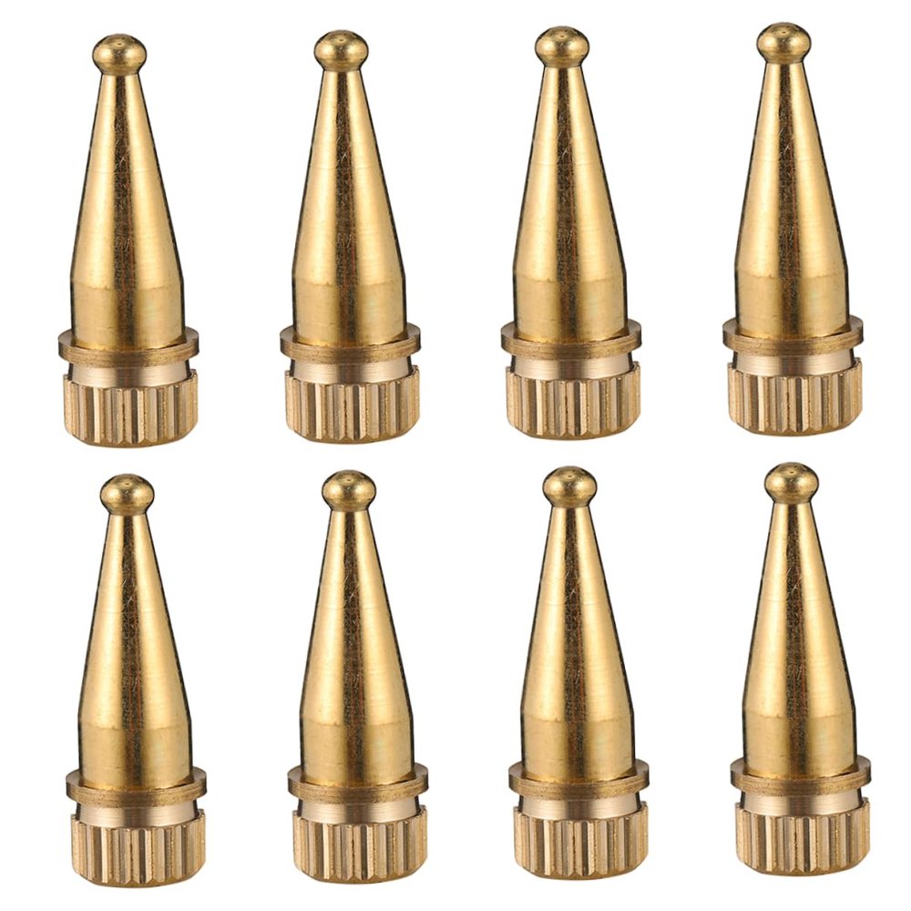 FELTECHELECTR 8pcs Speaker Copper Spikes Feet Pads for Improved Sound Quality and Floor Protection Shockproof Stand Base for Audio Equipment Random Full Copper Material