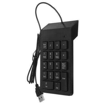 BELLIFFY USB Key Wired Compact and Portable Number Pad for Laptop and Desktop Design for Financial and Banking Use USB Connection