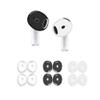 6 Pairs Ear Cover for AirPods 4,Anti Slip Ear Skin Tips Accessories Sport Ultra Thin Slim Soft Silicone Ear Tips Earbuds Gel Cover Compatible with AirPods 4th Generation (White&Black) view 1