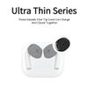 6 Pairs Ear Cover for AirPods 4,Anti Slip Ear Skin Tips Accessories Sport Ultra Thin Slim Soft Silicone Ear Tips Earbuds Gel Cover Compatible with AirPods 4th Generation (White&Black) view 3