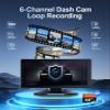 6-Channel 1080P Dash Cam Backup Camera System with 10.33 Inch Touch Screen Parking Monitor, Back Up Camera Car Radio for RV/Truck/Trailer/Van/SUV/Cars,Wireless Carplay/Android Auto/WiFi/Bluetooth/FM view 3