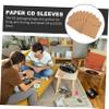 QUMIIRITY 50pcs Cd Storage Bags Kraft Paper Cd Sleeves for DVDs and and Space-Saving Envelopes for Home Office and School Use view 4
