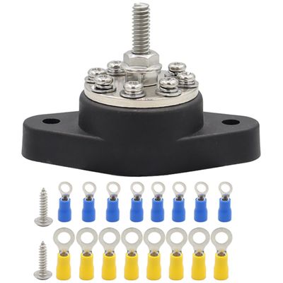 HOMOCONO 1set Position Car Terminal Block Distribution Bus Bar and Easy Installation for Automotive Rv and Applications