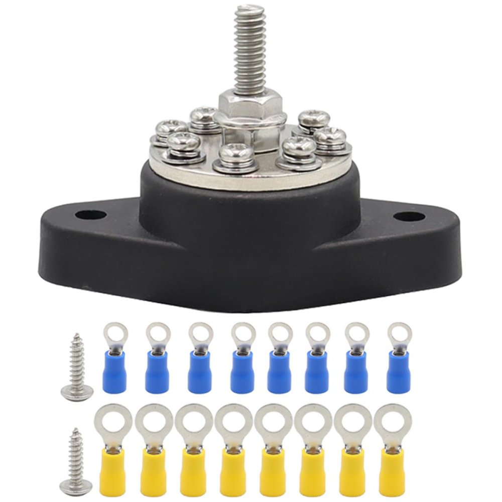 HOMOCONO 1set Position Car Terminal Block Distribution Bus Bar and Easy Installation for Automotive Rv and Applications