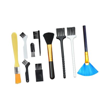 KONTONTY 10pcs Soft Brush Cleaning Set for Keyboards Computers and Electronics Multi-Function Dust Removal Tool for Use