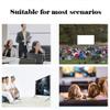 16:9 Projector Screen with Stand, 60/84/100 inch Portable Foldable Projector Movie Screen, for Home Theater Backyard(100in(221x125cm)) view 2