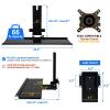 All-in-One Monitor Wall Mount with Keyboard Tray Set for Mac mini/Small PCs | Monitor and Keyboard Wall Mount Fits 17"-32" Screens VESA 75/100 | Foldable 26" Platform with Integrated Mouse Space view 3