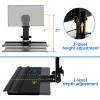 All-in-One Monitor Wall Mount with Keyboard Tray Set for Mac mini/Small PCs | Monitor and Keyboard Wall Mount Fits 17"-32" Screens VESA 75/100 | Foldable 26" Platform with Integrated Mouse Space view 4