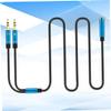 KONTONTY 2 Person Headphones Splitter 1 to 2 Female to Male Headset Adapter Audio Adapter Earphones Converter Random Color view 4
