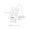 CAXUSD Multifunctional Outlets USB Ports and Type Cord for Use for Safe Charging view 2