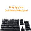 104 Keys Keycaps Set for Corsair K70 MK.2 K63 K65 RGB K68 K95 Strafe Keyboard Retro Font for Corsair Mechanical Gaming Keyboard (Keycaps Only) view 3