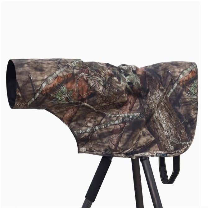 ROLANPRO XS Size Rain Cover for Canon RF 100-500mm F/4.5-7.1 L is USM, for Sigma 150-600mm F5-6.3 DG OS HSM Contemporary, for Sony FE 100-400mm f4.5-5.6 GM etc.-#23 Jungle Waterproof