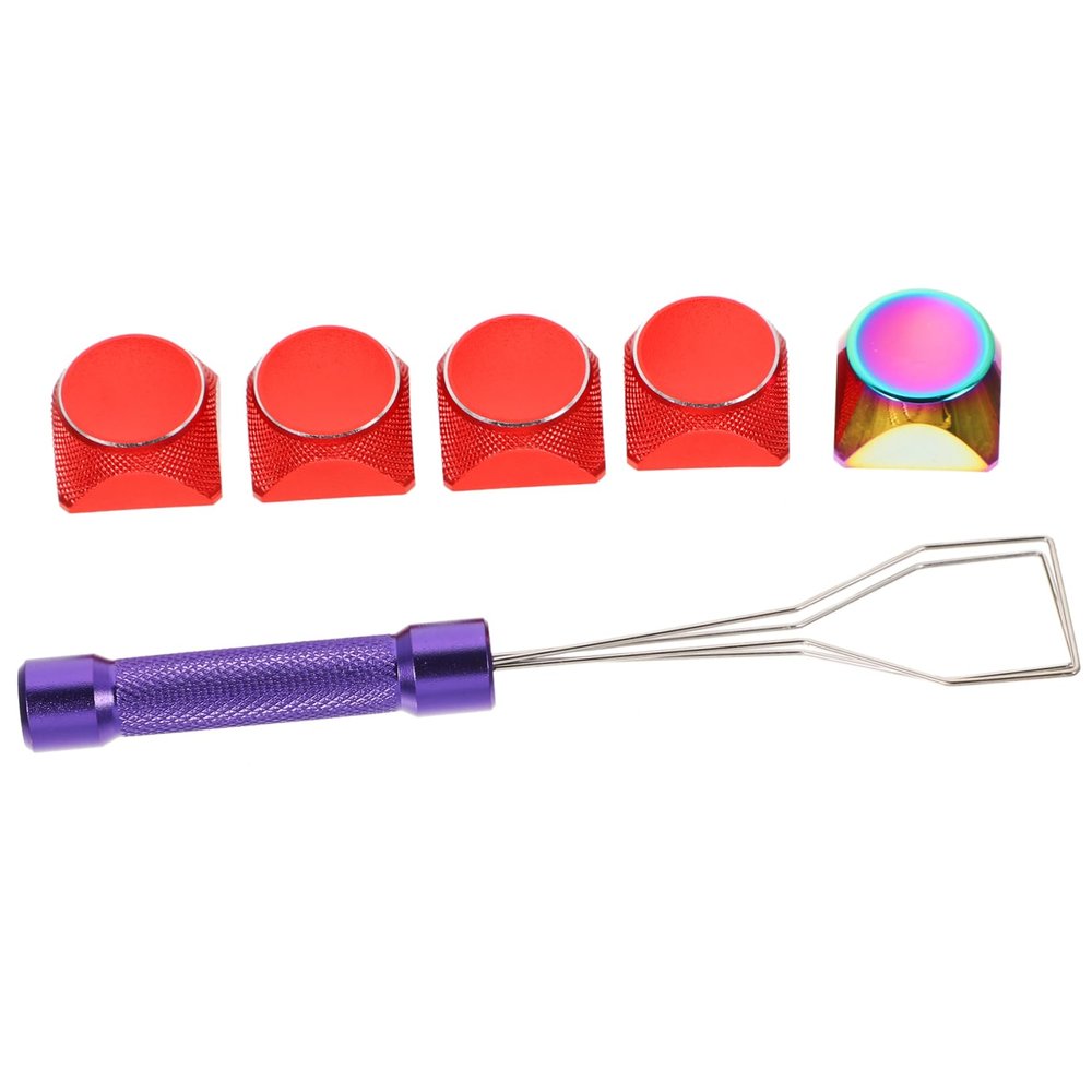 DirectNine Basics 1set Metal Keycap Set Key Puller Aluminum CNC Keycaps for Mechanical Keyboards Gradient Design for Enhanced Gaming