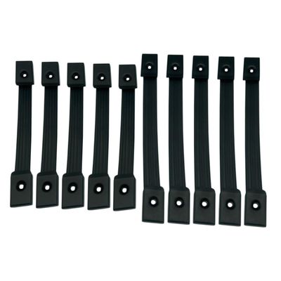 LIFKICH 10pcs Small Speaker Leather Handle Heavy Duty Pull Handles for Subwoofer Barn Door Garage Door Pre-drilled