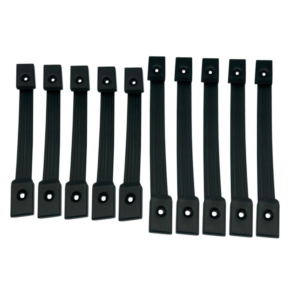LIFKICH 10pcs Small Speaker Leather Handle Heavy Duty Pull Handles for Subwoofer Barn Door Garage Door Pre-drilled