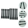 LIFKICH 10pcs Small Speaker Leather Handle Heavy Duty Pull Handles for Subwoofer Barn Door Garage Door Pre-drilled view 4