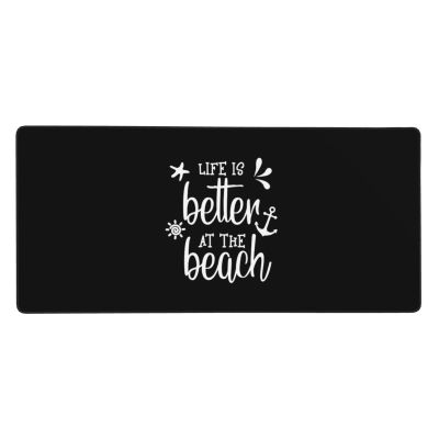 Life is Better at The Beach Mousepad Large Anti Slip Rubber Gaming Mouse Pad, for Office Laptop Computer 16x35.5 Inch