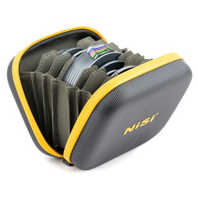 NiSi JetMag Pro Caddy  Durable 7-Pocket Hard Shell Filter Case for JetMag Magnetic Lens Filters & Accessories  Waterproof, Shockproof, Dustproof, Microfiber Lining, Metal Hanging Clip
